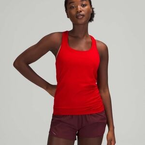 Lululemon women's size 6  swiftly tech racerback tank top, red